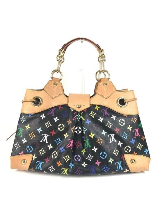 luxury-women-louis-vuitton-  Louis Vuitton Shoulder Bag Ursula Monogram Multicolor Canvas Noir Black